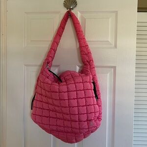 FP Movement by Free People Pink Quilted Shoulder Bag/tote